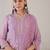 Floral Embroidered V Neck Organza Kurta With Trousers & Dupatta