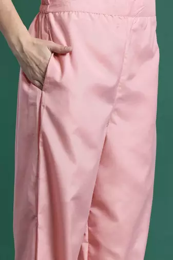 Floral Embroidered Regular Sequinned Kurta with Trousers & Dupatta