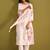Women Floral Embroidered Regular Thread Work Liva Kurta with Trousers & With Dupatta