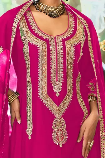 Women Ethnic Motifs Embroidered A-Line Kurta with Palazzos & Dupatta