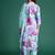 Floral Embroidered Empire Thread Work Kurta With Trousers & Dupatta
