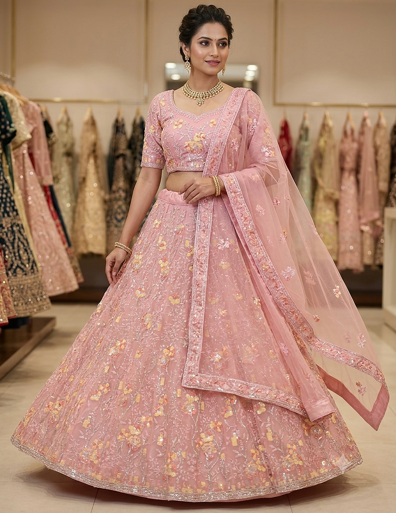 fancy party wear indian and pakistani lehanga 