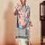Women Floral Printed Regular Thread Work Kurta with Trousers & With Dupatta