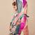 Women Floral Printed Regular Thread Work Kurta with Trousers & With Dupatta