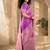 Batik Zari Silk Blend Designer Banarasi Saree