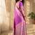 Batik Zari Silk Blend Designer Banarasi Saree