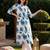 Women Floral Printed Pleated Pure Cotton Kurta with Trousers