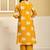 Women Animal Printed Regular Beads and Stones Pure Cotton Kurta with Palazzos