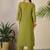 Women Ethnic Motifs Embroidered Regular Thread Work Pure Cotton Kurta with Trousers