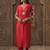 Women Ethnic Motifs Embroidered Regular Thread Work Kurta with Trousers
