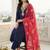 Women Ethnic Motifs Embroidered Regular Kurta with Trousers & With Dupatta