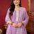 Women Regular Thread Work Kurta with Trousers & With Dupatta