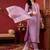 Women Regular Thread Work Kurta with Trousers & With Dupatta