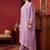Women Regular Thread Work Kurta with Trousers & With Dupatta