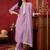 Women Regular Thread Work Kurta with Trousers & With Dupatta