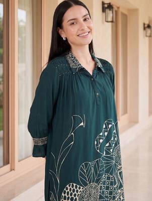 Women Ethnic Motifs Printed Regular Kurta with Palazzos 2