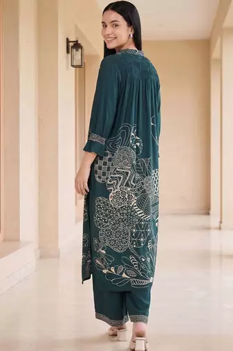 Women Ethnic Motifs Printed Regular Kurta with Palazzos