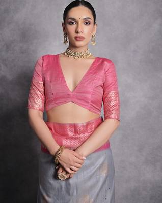 Woven Design Zari Tussar Saree 5