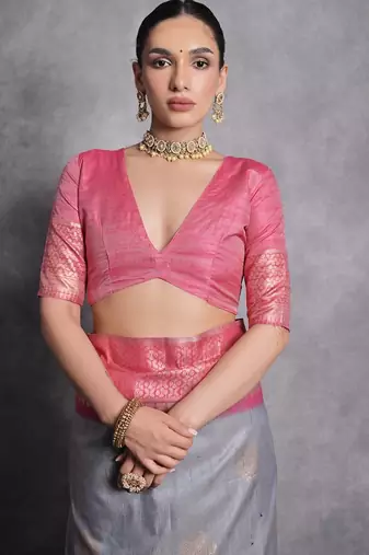 Woven Design Zari Tussar Saree