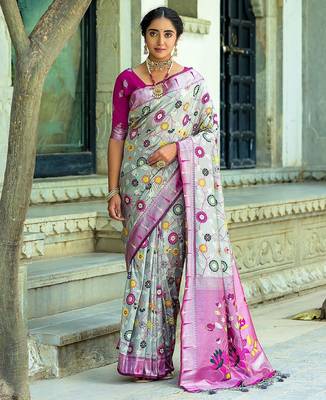 Woven Design Zari Paithani Saree 1