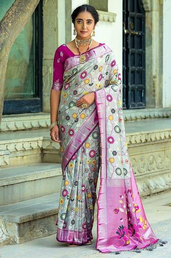 Woven Design Zari Paithani Saree