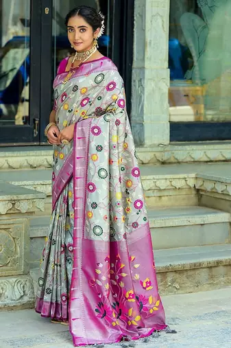 Woven Design Zari Paithani Saree