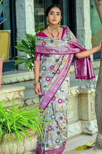 Woven Design Zari Paithani Saree