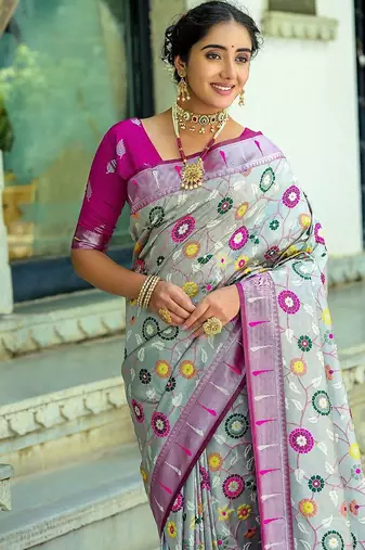 Woven Design Zari Paithani Saree