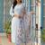 Women Floral Regular Thread Work Kurta with Trousers & With Dupatta
