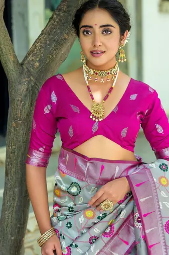 Woven Design Zari Paithani Saree