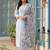 Women Floral Regular Thread Work Kurta with Trousers & With Dupatta