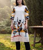 Women Ethnic Motifs Printed Regular Pure Cotton Kurta with Trousers