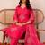 Women Ethnic Motifs Embroidered Regular Thread Work Pure Cotton Kurta with Trousers & With Dupatta