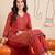Women Ethnic Motifs Embroidered Regular Thread Work Kurta with Palazzos