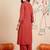Women Ethnic Motifs Embroidered Regular Thread Work Kurta with Palazzos