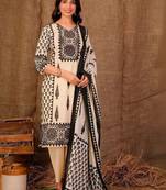 Women Ethnic Motifs Printed Regular Pure Cotton Kurta with Trousers & With Dupatta