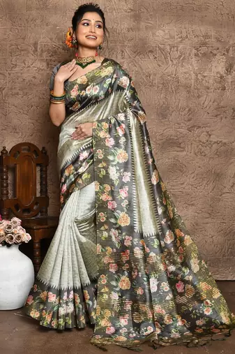 Floral Printed Saree