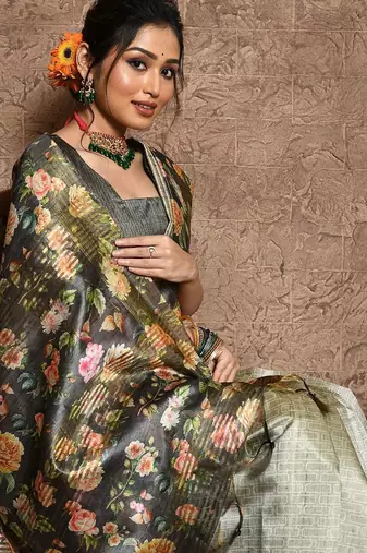 Floral Printed Saree
