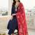Women Ethnic Motifs Embroidered Regular Kurta with Trousers & With Dupatta