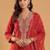 Women Ethnic Motifs Embroidered Regular Thread Work Liva Kurta with Trousers & With Dupatta