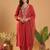 Women Ethnic Motifs Embroidered Regular Thread Work Liva Kurta with Trousers & With Dupatta