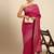 Fuchsia & Gold-Toned Woven Design Jute Silk Banarasi Saree
