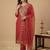 Women Ethnic Motifs Embroidered Thread Work Kurta with Trousers & With Dupatta