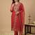 Women Ethnic Motifs Embroidered Thread Work Kurta with Trousers & With Dupatta