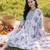 Women Floral Printed Empire Pure Cotton Kurta with Trousers & With Dupatta