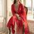 Women Ethnic Motifs Embroidered Regular Kurta with Trousers & With Dupatta