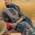Women Ethnic Motifs Printed Regular Mirror Work Pure Cotton Kurta with Trousers & With Dupatta
