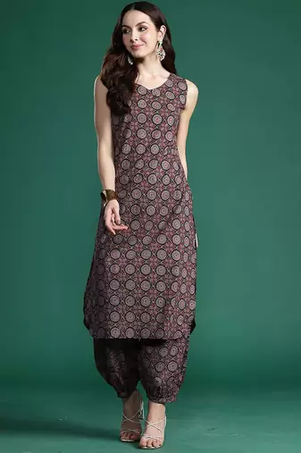 Ethnic Motifs Printed Regular Kurta with Trousers