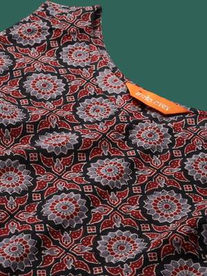 Ethnic Motifs Printed Regular Kurta with Trousers 2
