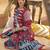 Women Ethnic Motifs Printed Regular Mirror Work Pure Cotton Kurta with Trousers & With Dupatta